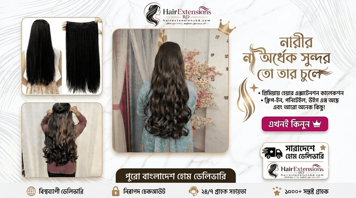 হেয়ার এক্সটেনশন বিডি ব্যানার